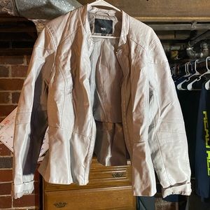 Gray (fake) leather jacket